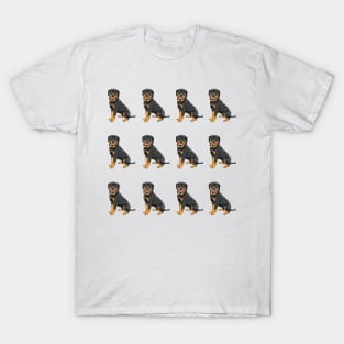 Rottweiler Dog Breed Pattern T-Shirt